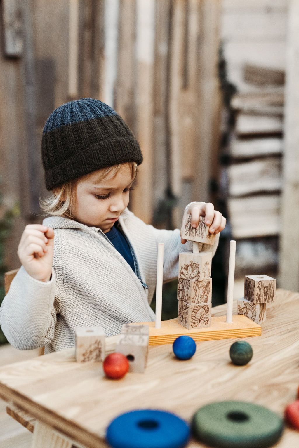 DREAMLAND STACKING TOY | RAINBOW | — BY WOODEN STORY®