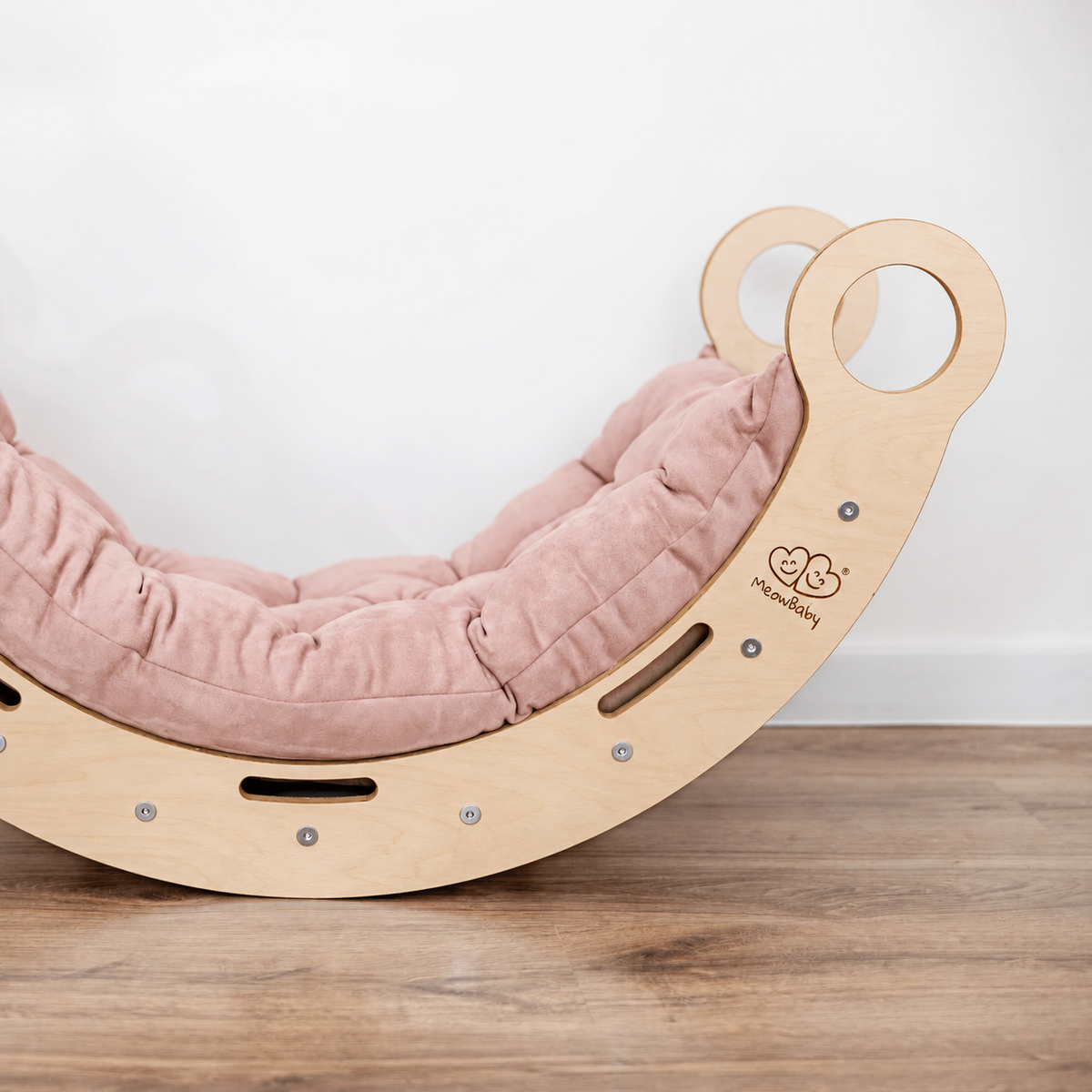MONTESSORI CHILD’S ROCKER WITH CUSHION | SNUG ROCKER | – BY MEOWBABY®