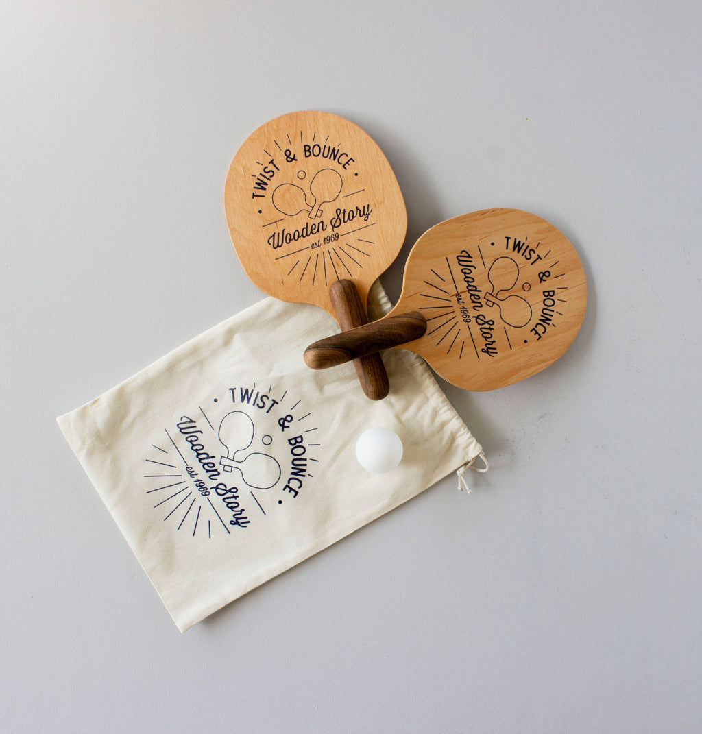 TWIST & BOUNCE | WOODEN PING PONG GAME | — BY WOODEN STORY®