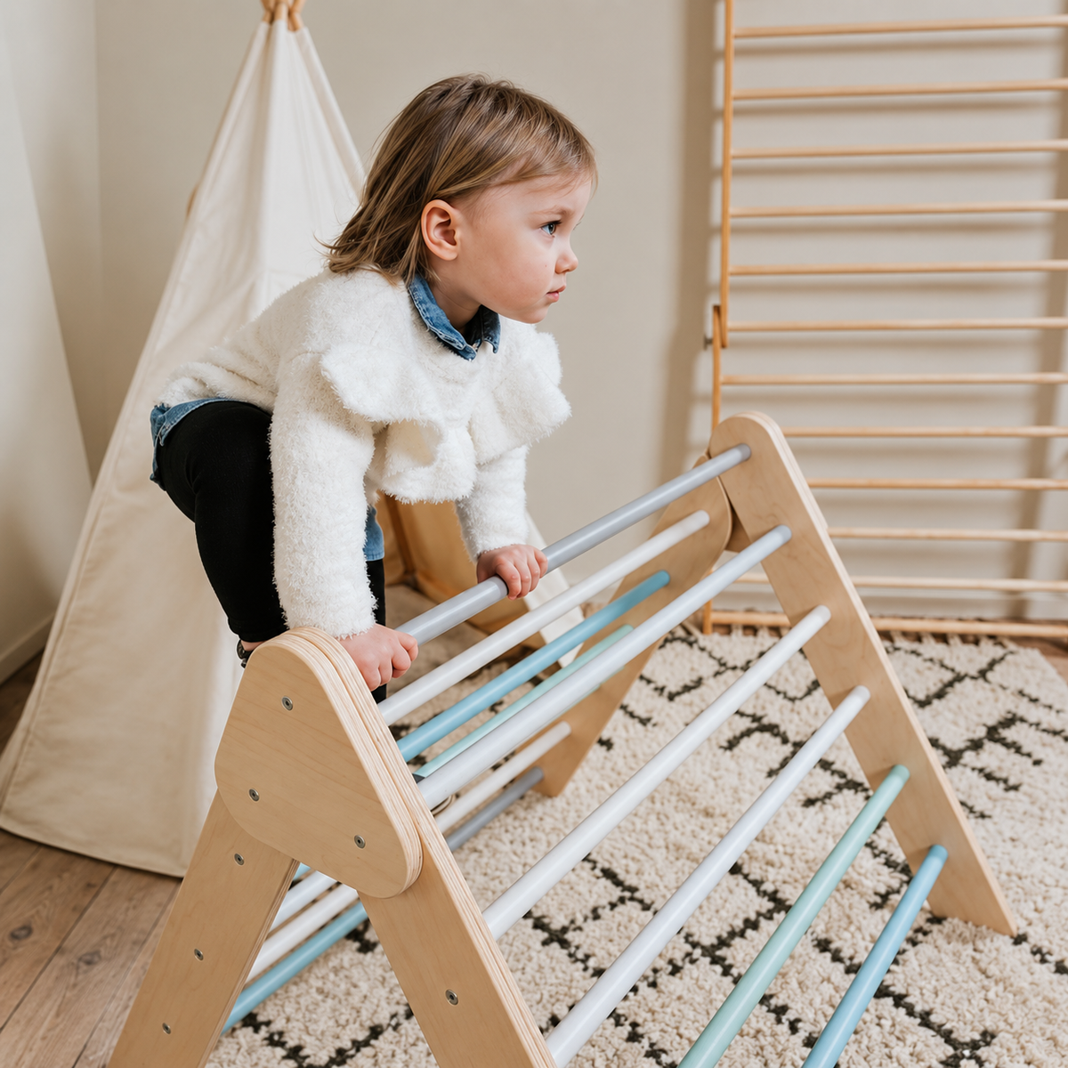 WALL & TRIANGLE | 2-IN-1 | ‘PIKLER’ |  — BY LEG&GO®
