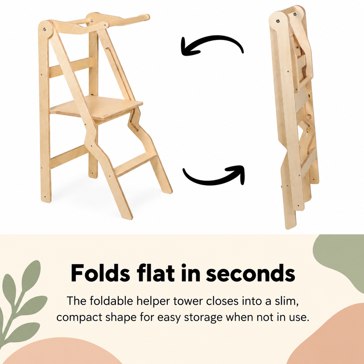 FOLDABLE LEARNING TOWER | ZIGZAG | — BY LEG&GO®
