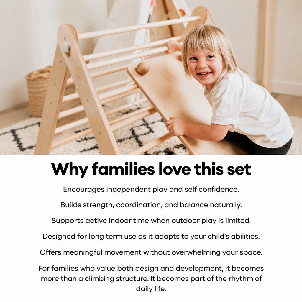 ‘ADD-ON’ : RAMP & SLIDE FOR ‘PIKLER’ WALL & TRIANGLE BY LEG&GO®
