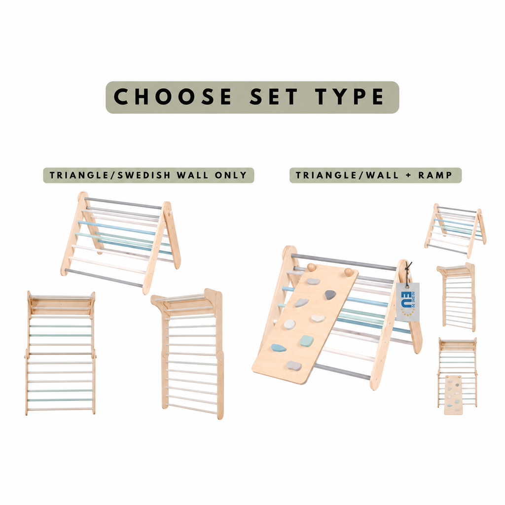 ‘ADD-ON’ : RAMP & SLIDE FOR ‘PIKLER’ WALL & TRIANGLE BY LEG&GO®