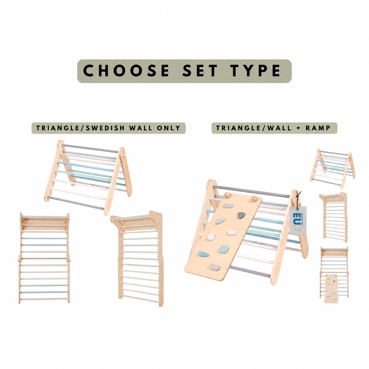 ‘ADD-ON’ : RAMP & SLIDE FOR ‘PIKLER’ WALL & TRIANGLE BY LEG&GO®