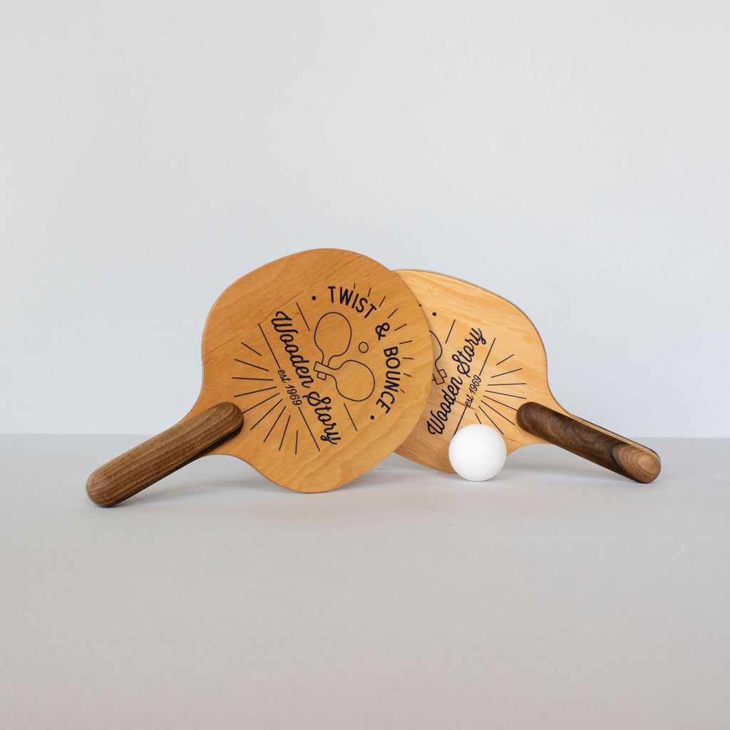 TWIST & BOUNCE | WOODEN PING PONG GAME | — BY WOODEN STORY®