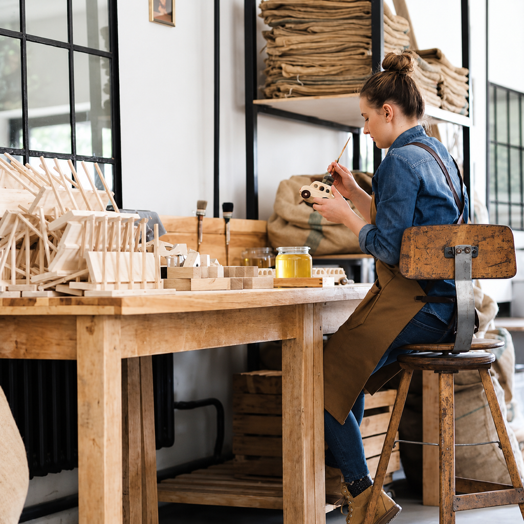 HORIZONTAL STACKING TOY | — BY WOODEN STORY®