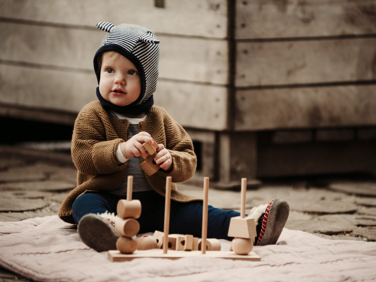 NATURAL STACKING TOY | MONTESSORI | — BY WOODEN STORY®