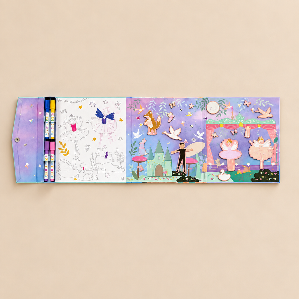 MAGNETIC MULTI PLAY | ‘ENCHANTED’ 4-IN-1 ACTIVITY SET | — BY FLOSS & ROCK®