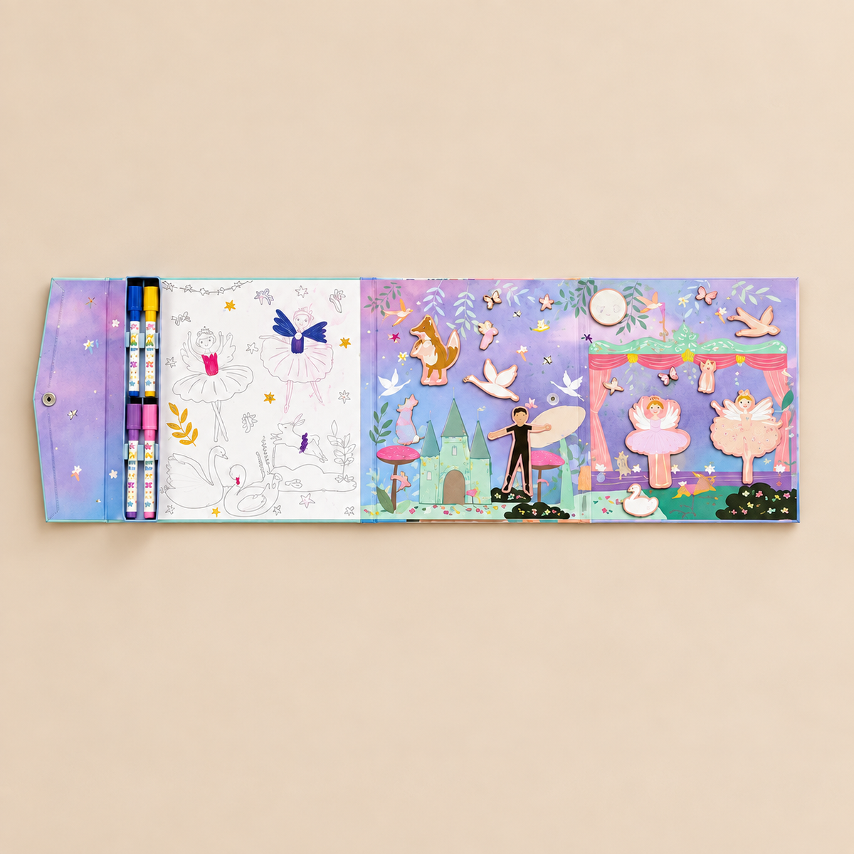 MAGNETIC MULTI PLAY | ‘ENCHANTED’ 4-IN-1 ACTIVITY SET | — BY FLOSS & ROCK®