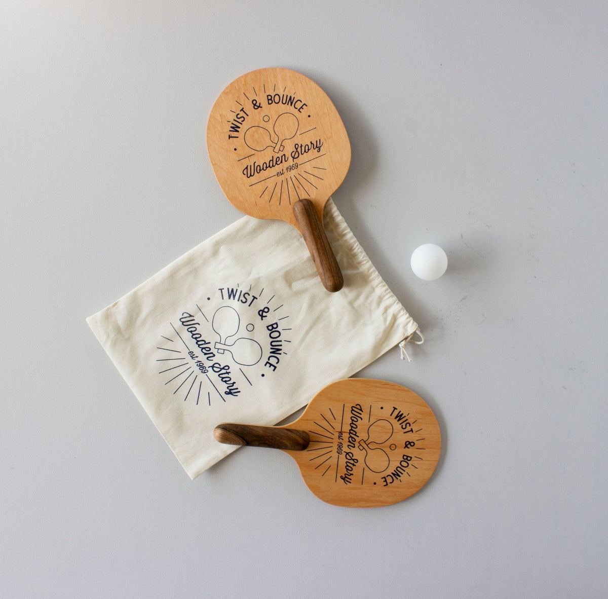 TWIST & BOUNCE | WOODEN PING PONG GAME | — BY WOODEN STORY®