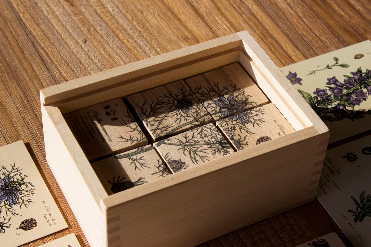 MELLIFEROUS PLANTS | WOODEN PUZZLE BLOCKS | — BY WOODEN STORY®
