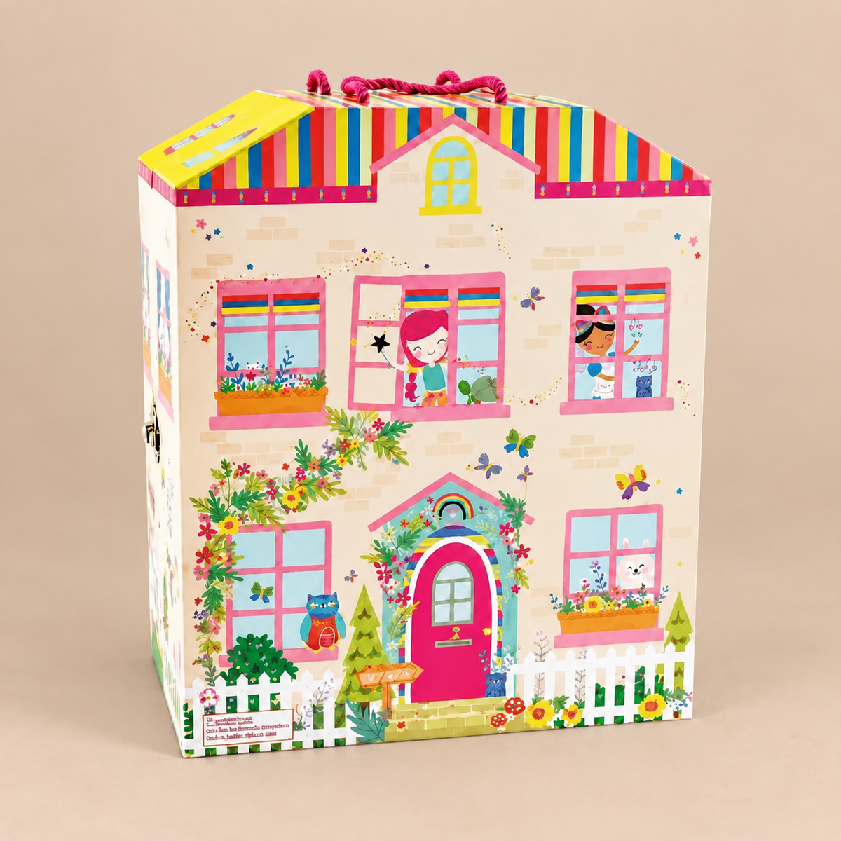 PORTABLE PLAYBOX | ‘RAINBOW FAIRY’ WITH 18 WOODEN PIECES | — BY FLOSS & ROCK®
