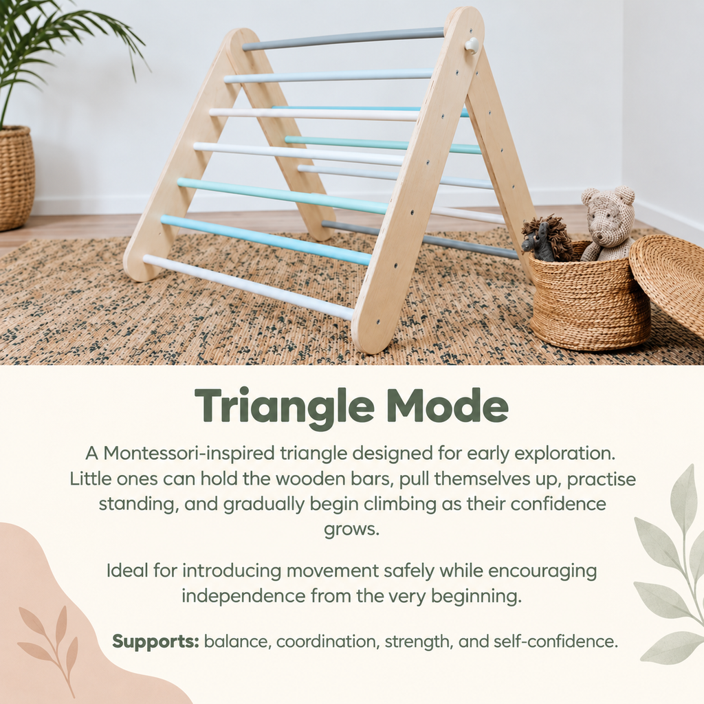 WALL & TRIANGLE | 2-IN-1 | ‘PIKLER’ |  — BY LEG&GO®