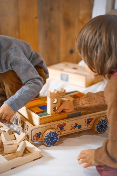 WOODEN TROLLEY | NATURAL | — BY WOODEN STORY®