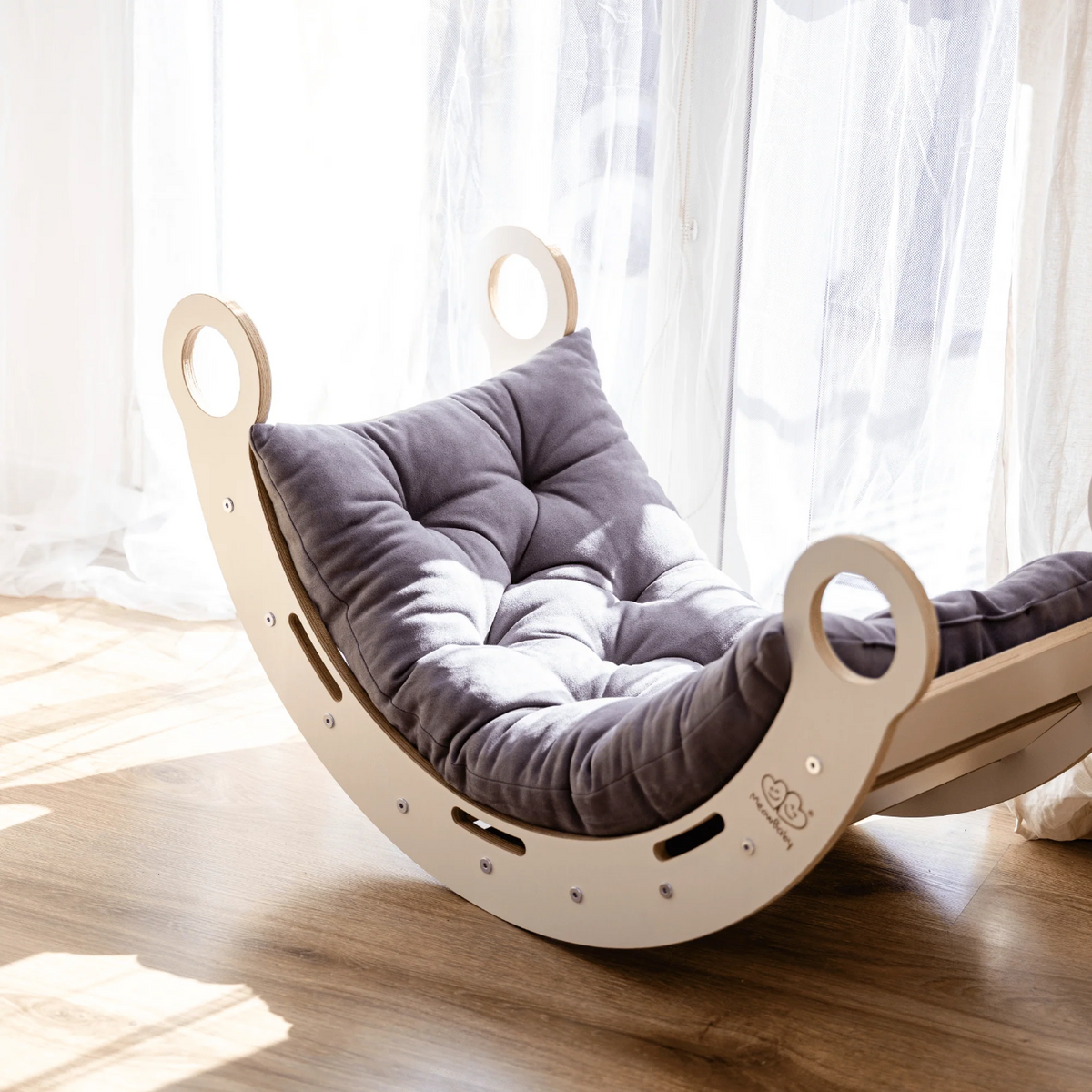 MONTESSORI CHILD’S ROCKER WITH CUSHION | SNUG ROCKER | – BY MEOWBABY®