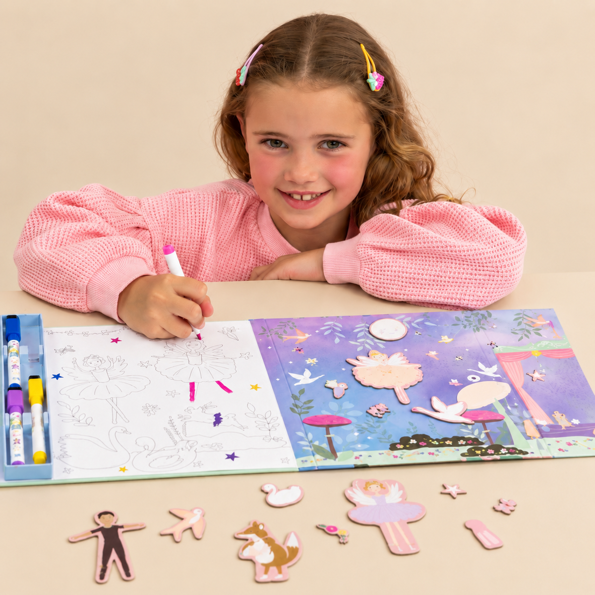 MAGNETIC MULTI PLAY | ‘ENCHANTED’ 4-IN-1 ACTIVITY SET | — BY FLOSS & ROCK®
