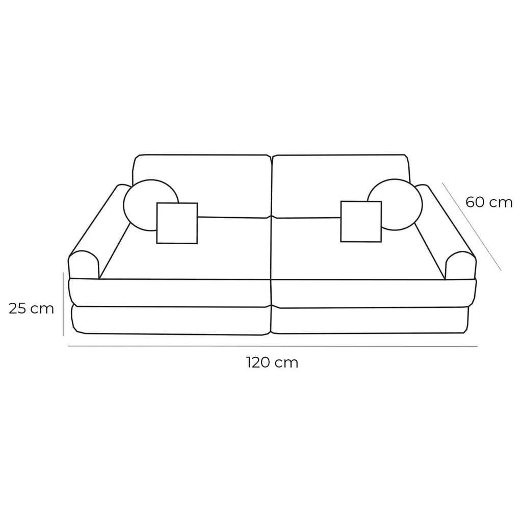 MODULAR PLAY SOFA | POCKET PLUS | 10 ELEMENTS | AESTHETIC|– BY MEOWBABY®