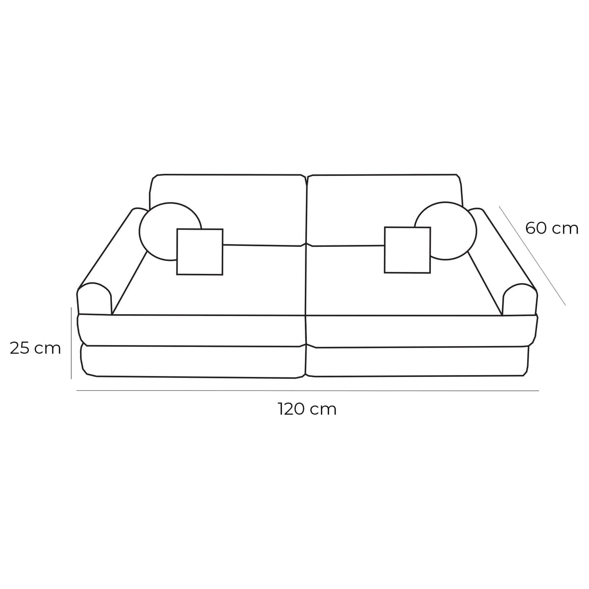 MODULAR PLAY SOFA | POCKET PLUS | 10 ELEMENTS | AESTHETIC|– BY MEOWBABY®