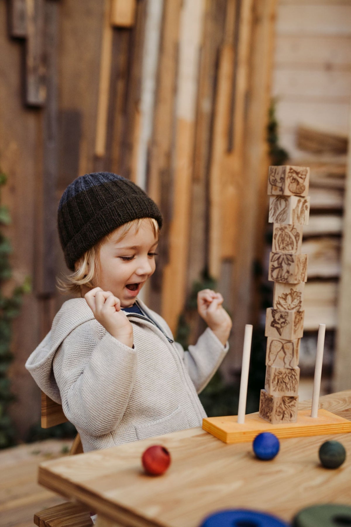 DREAMLAND STACKING TOY | RAINBOW | — BY WOODEN STORY®