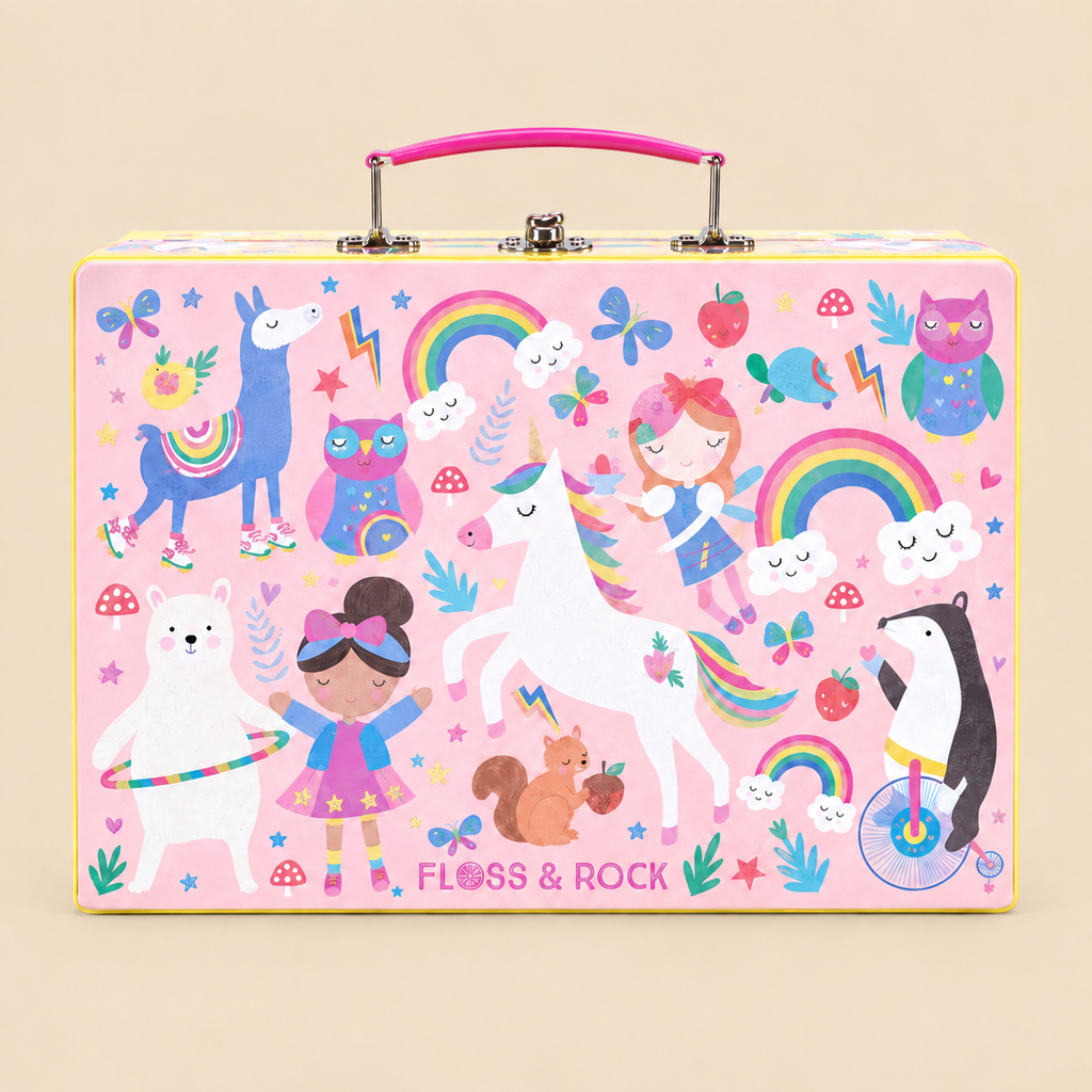 TIN KITCHEN SET | ‘RAINBOW FAIRY’ 12-PIECE PLAY SET | — BY FLOSS & ROCK®