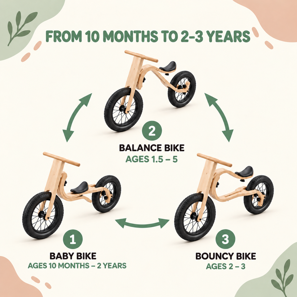 BIKE 3-IN-1 | TRANSFORMABLE: BALANCE & GROW | — BY LEG&GO®