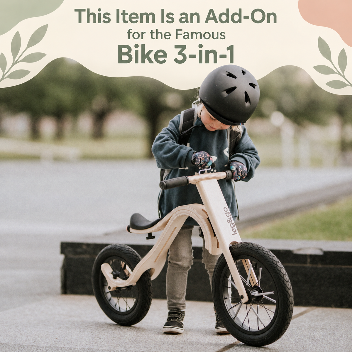 ‘ADD-ON’ : DOWNHILL FOR ‘BIKE 3-IN-1’ | — BY LEG&GO®