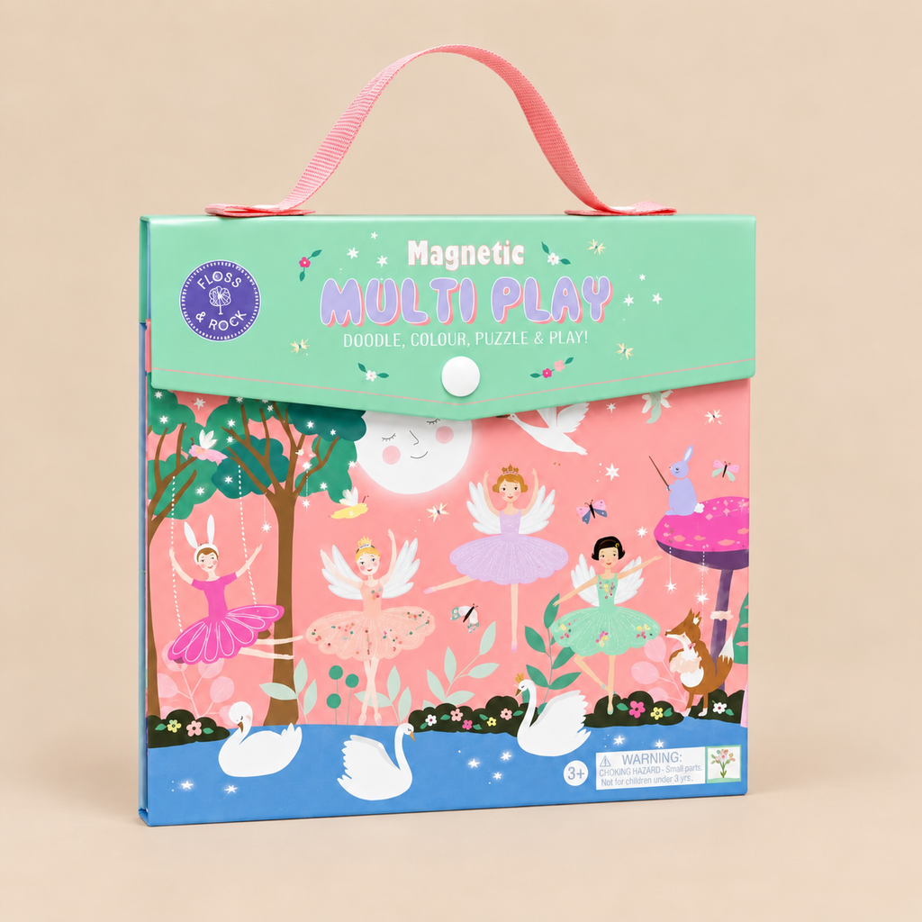 MAGNETIC MULTI PLAY | ‘ENCHANTED’ 4-IN-1 ACTIVITY SET | — BY FLOSS & ROCK®