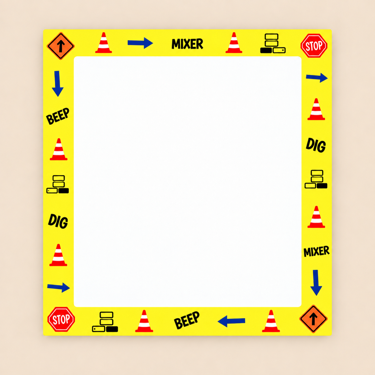 MAGNETIC MULTI PLAY | ‘CONSTRUCTION’ 4-IN-1 ACTIVITY SET | — BY FLOSS & ROCK®