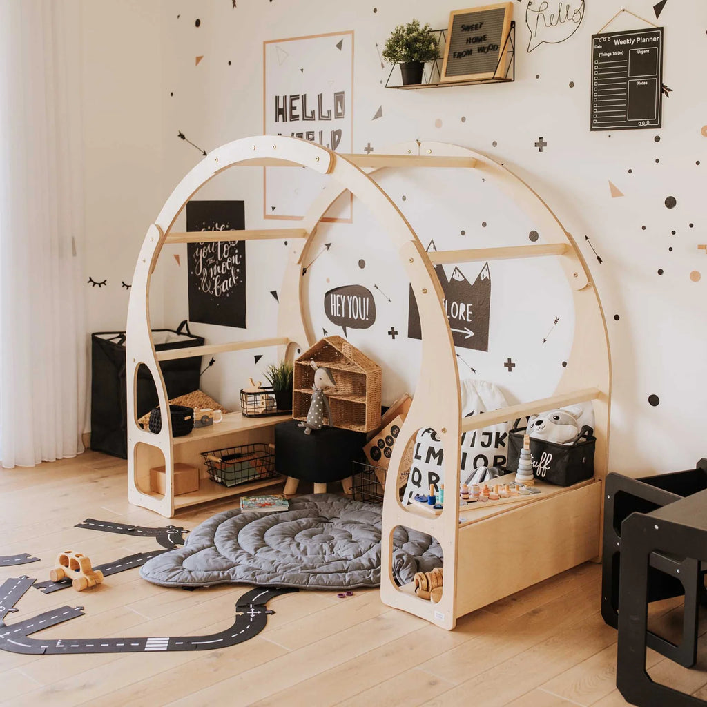 MONTESSORI ARCH | PLAY STAND & TOY SHELF | — BY MONTESSORI HOUSE BED