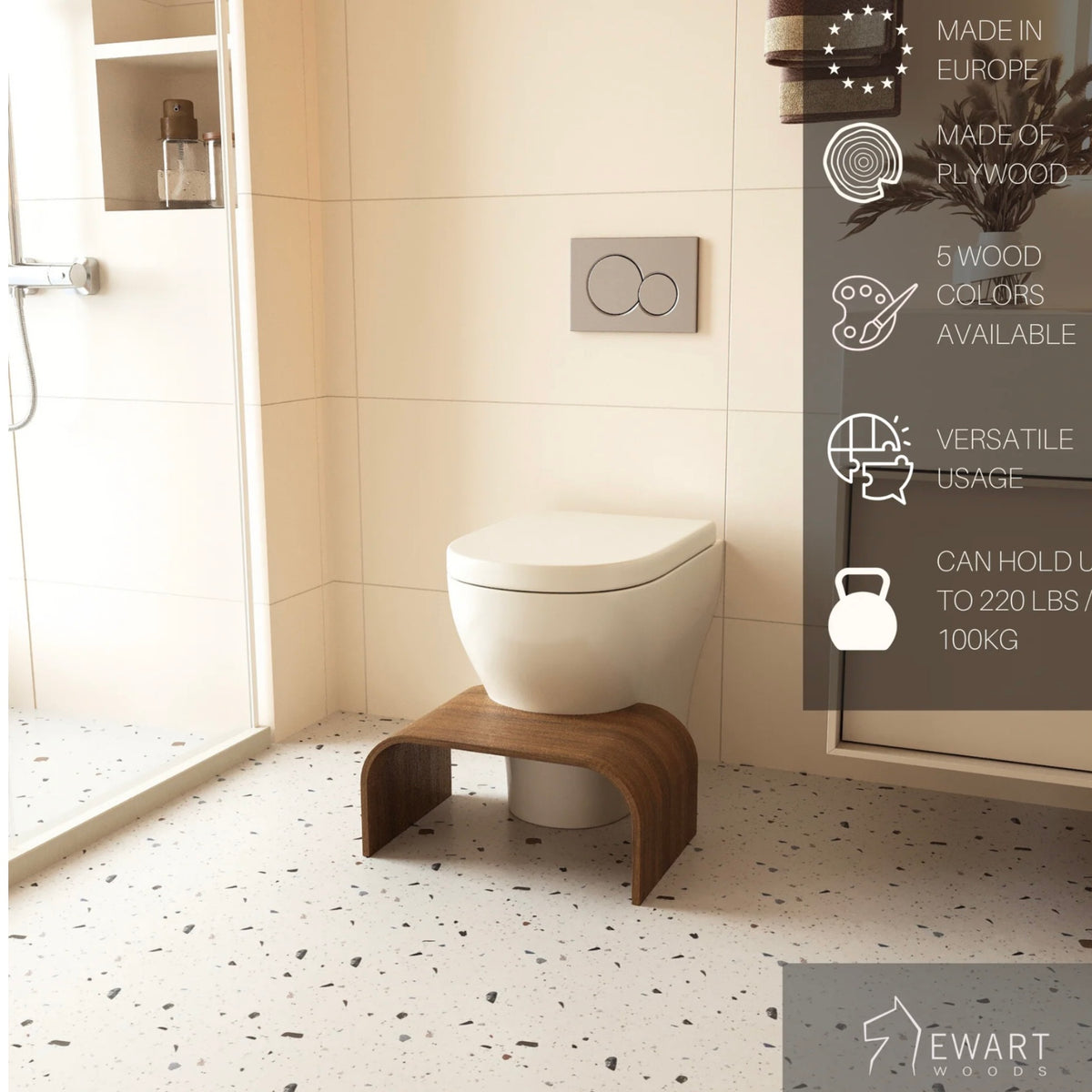 POTTY STEP STOOL | — BY EWART WOODS®