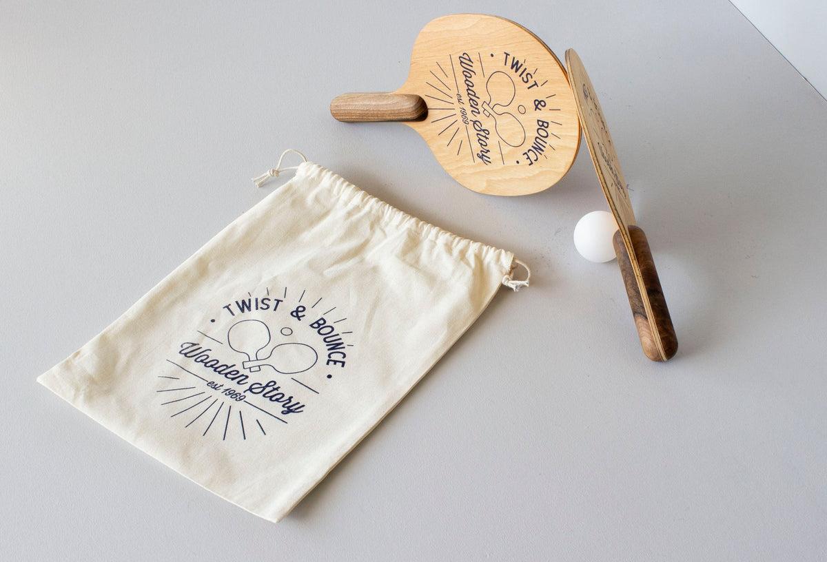 TWIST & BOUNCE | WOODEN PING PONG GAME | — BY WOODEN STORY®