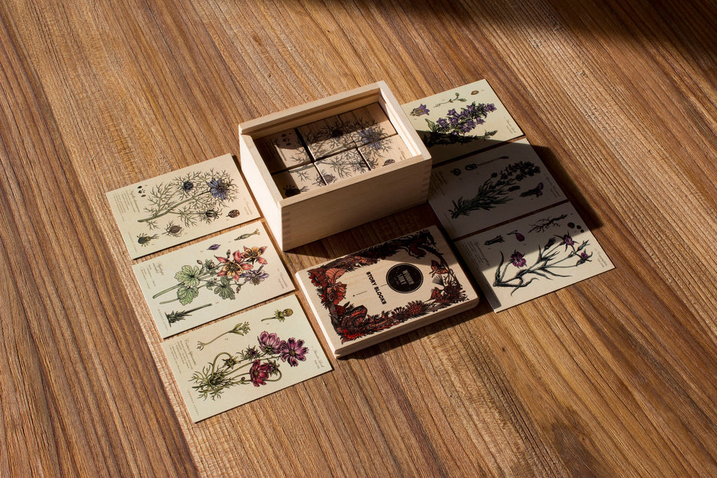 MELLIFEROUS PLANTS | WOODEN PUZZLE BLOCKS | — BY WOODEN STORY®