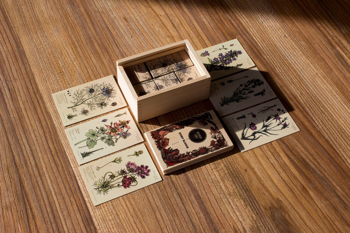 MELLIFEROUS PLANTS | WOODEN PUZZLE BLOCKS | — BY WOODEN STORY®
