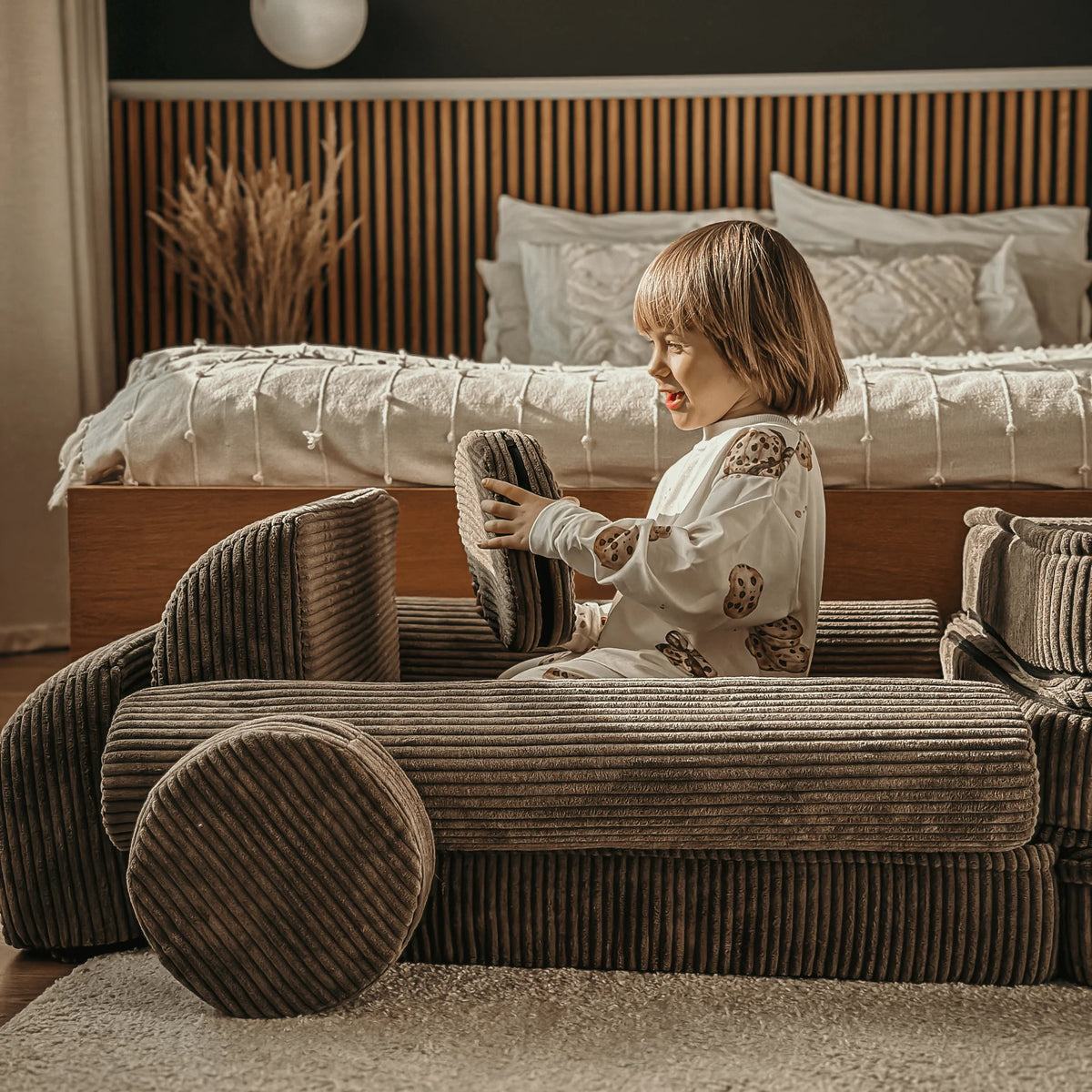 MODULAR PLAY SOFA | PREMIUM | 8 ELEMENTS | SLIMCORD | – BY MEOWBABY®