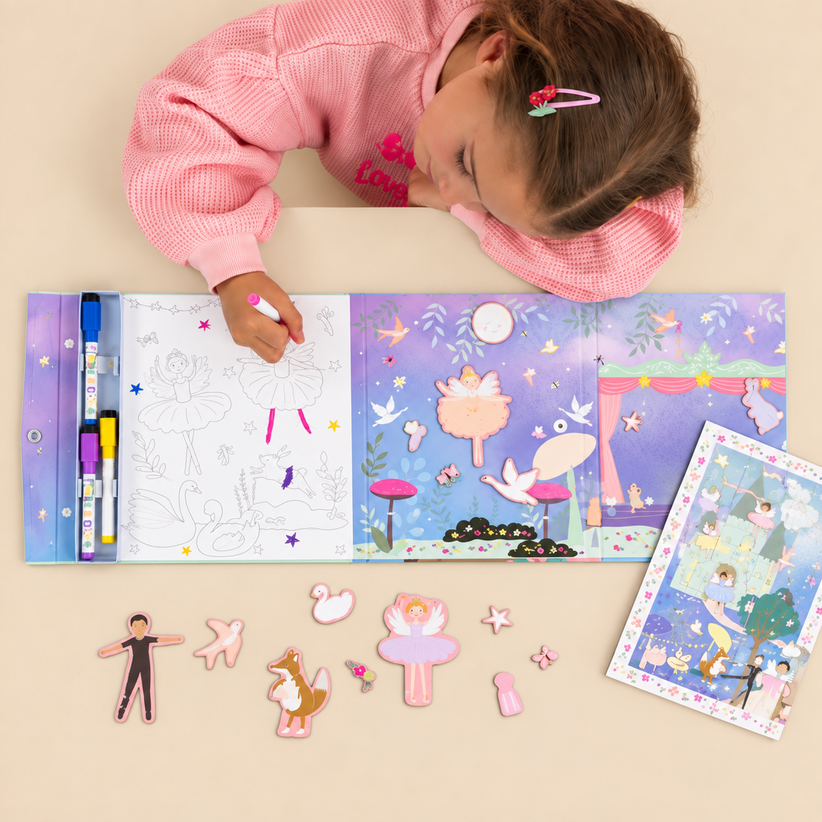 MAGNETIC MULTI PLAY | ‘ENCHANTED’ 4-IN-1 ACTIVITY SET | — BY FLOSS & ROCK®