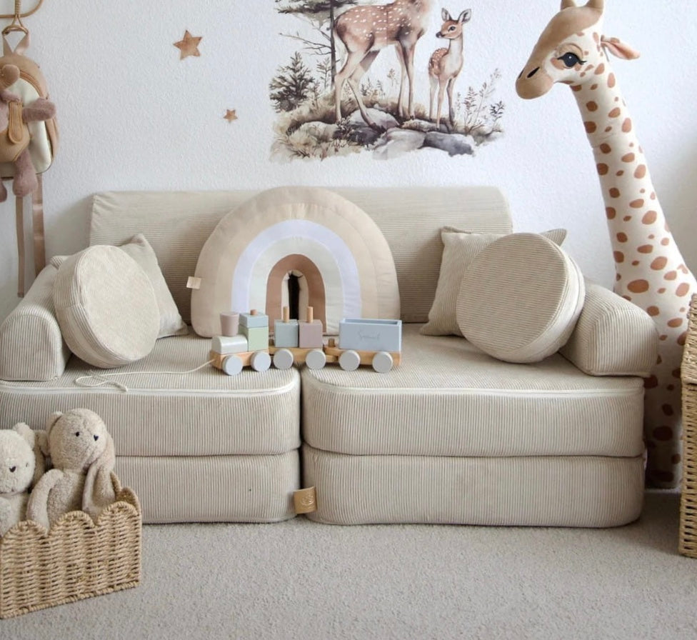 MODULAR PLAY SOFA | POCKET PLUS | 10 ELEMENTS | AESTHETIC|– BY MEOWBABY®