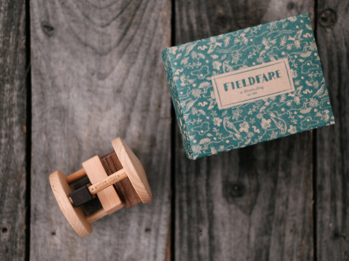 FIELDFARE RATTLE | NATURAL WOODEN SENSORY TOY | — BY WOODEN STORY®