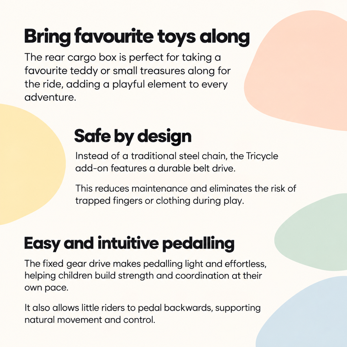 ‘ADD-ON’ : TRICYCLE FOR ‘BIKE 3-IN-1’ | — BY LEG&GO®
