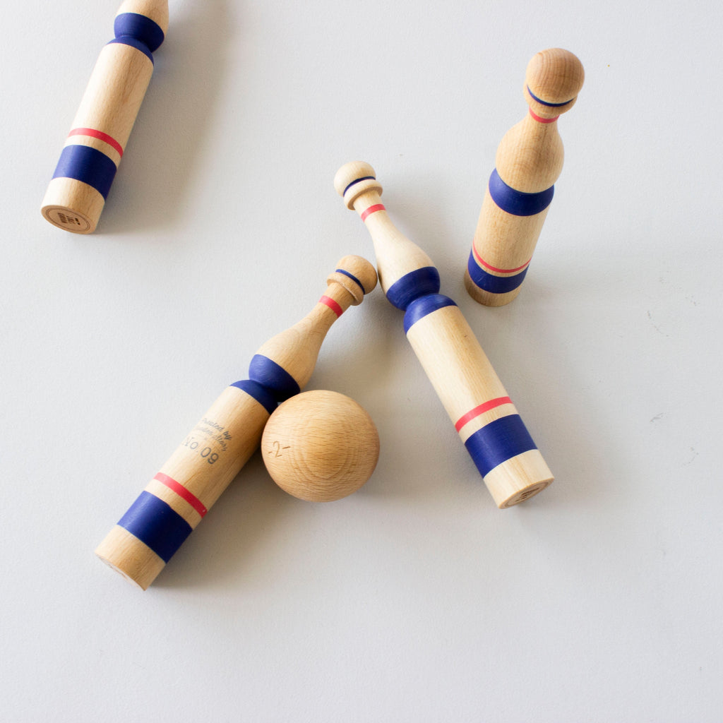 BOWLING SET | BLUE | — BY WOODEN STORY®