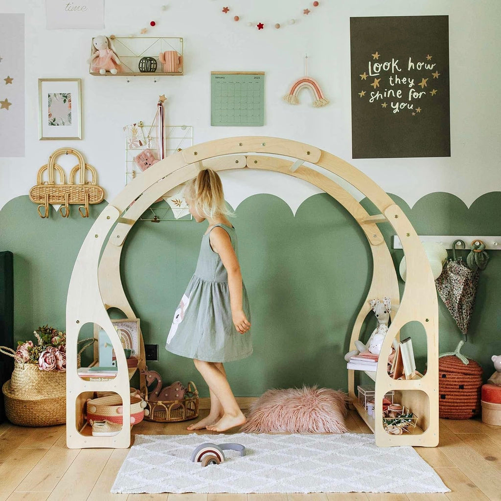 MONTESSORI ARCH | PLAY STAND & TOY SHELF | — BY MONTESSORI HOUSE BED