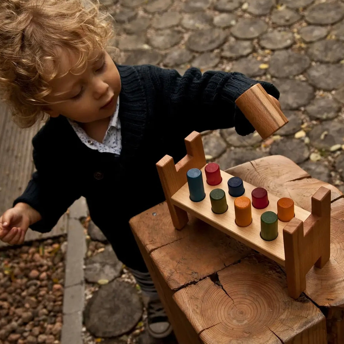 POUND-A-PEG | RAINBOW | — BY WOODEN STORY®