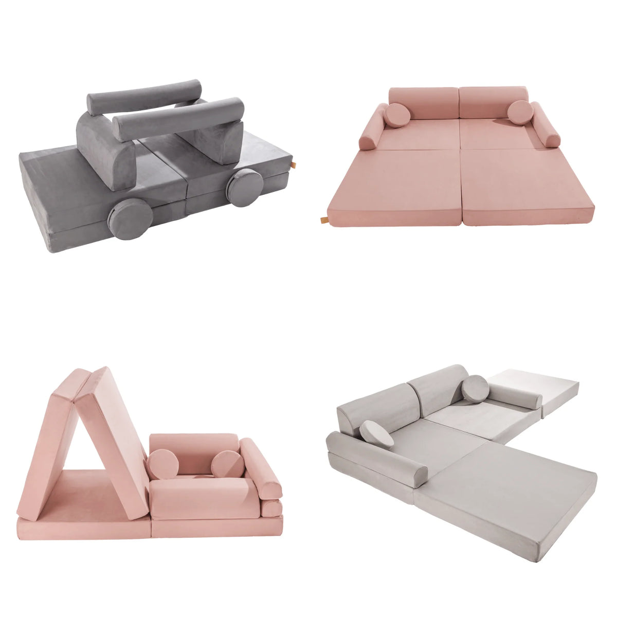 MODULAR PLAY SOFA | PREMIUM | 8 ELEMENTS | SLIMCORD | – BY MEOWBABY®