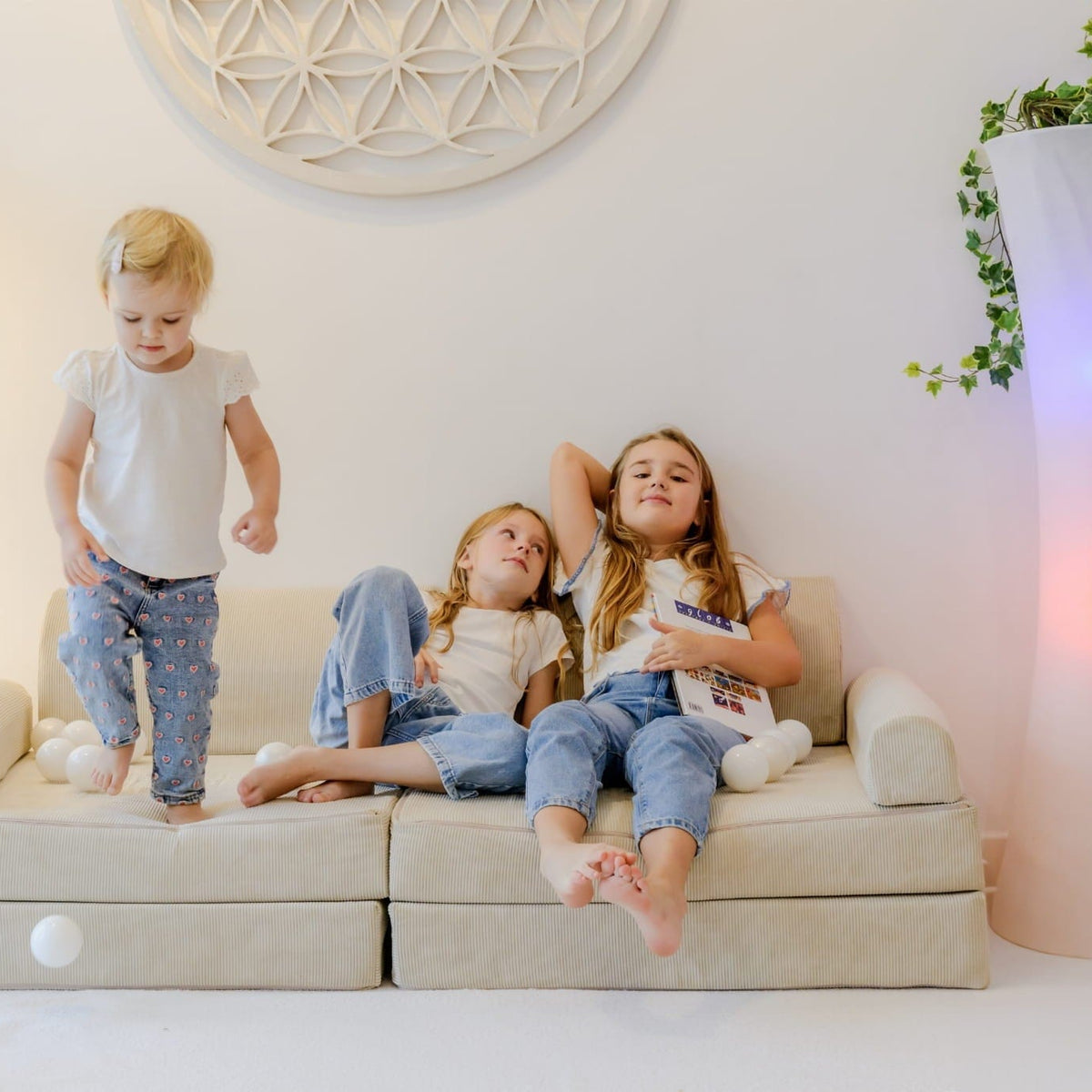 MODULAR PLAY SOFA | POCKET PLUS | 10 ELEMENTS | AESTHETIC|– BY MEOWBABY®