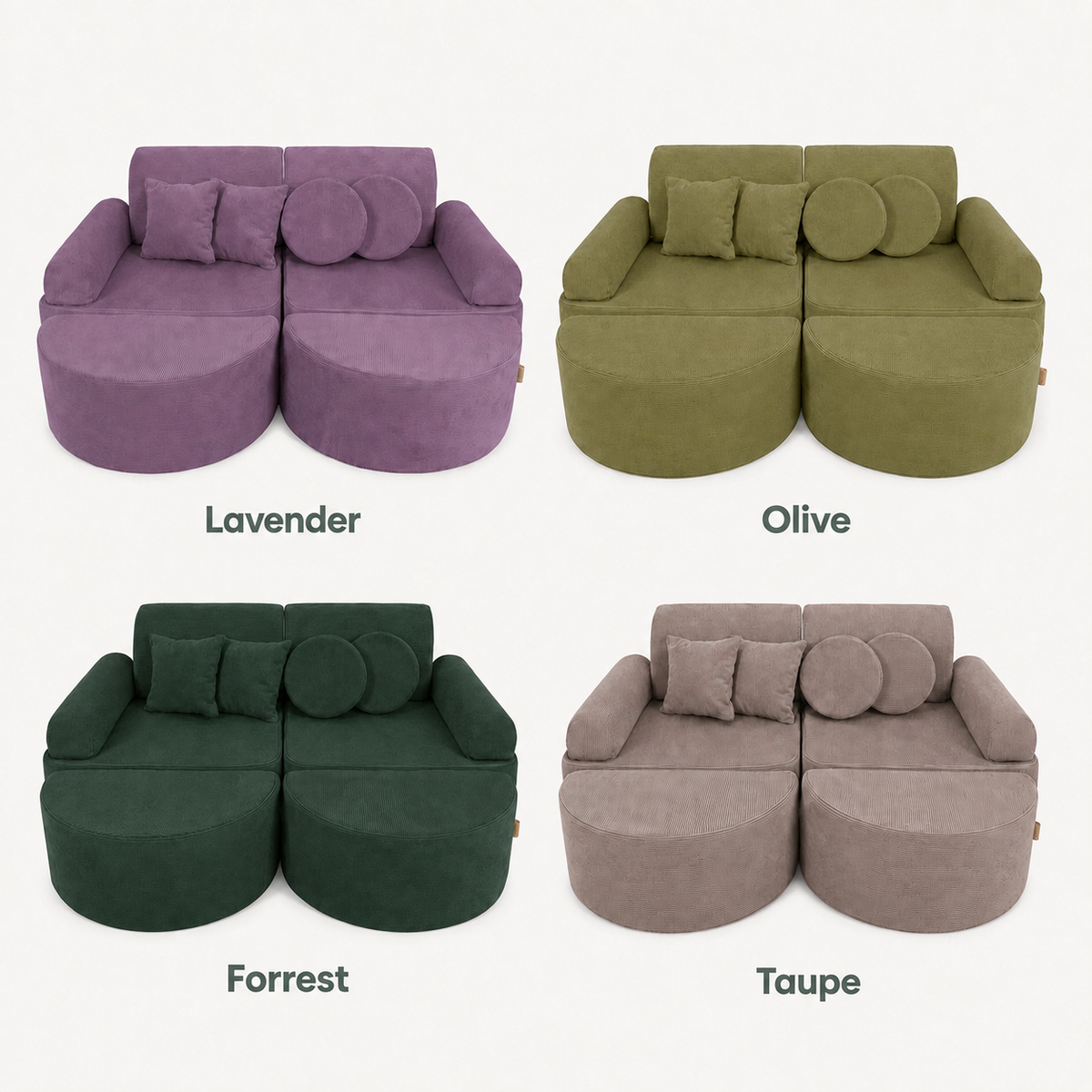 MODULAR PLAY SOFA | POCKET MAX | 12 ELEMENTS  | SLIMCORD | – BY MEOWBABY®