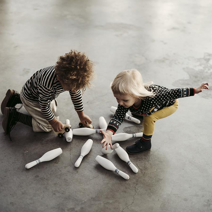 VINTAGE BOWLING SET | WHITE  | — BY WOODEN STORY®