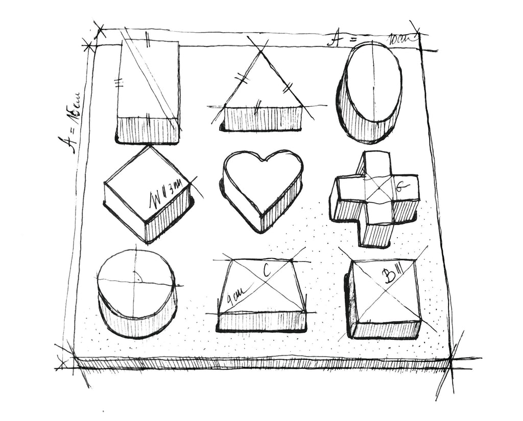 SHAPE PUZZLE BOARD | NATURAL | — BY WOODEN STORY®