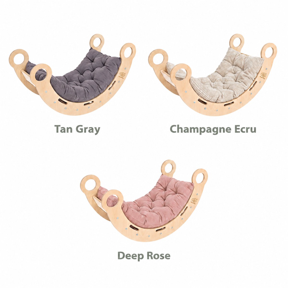 MONTESSORI CHILD’S ROCKER WITH CUSHION | SNUG ROCKER | – BY MEOWBABY®