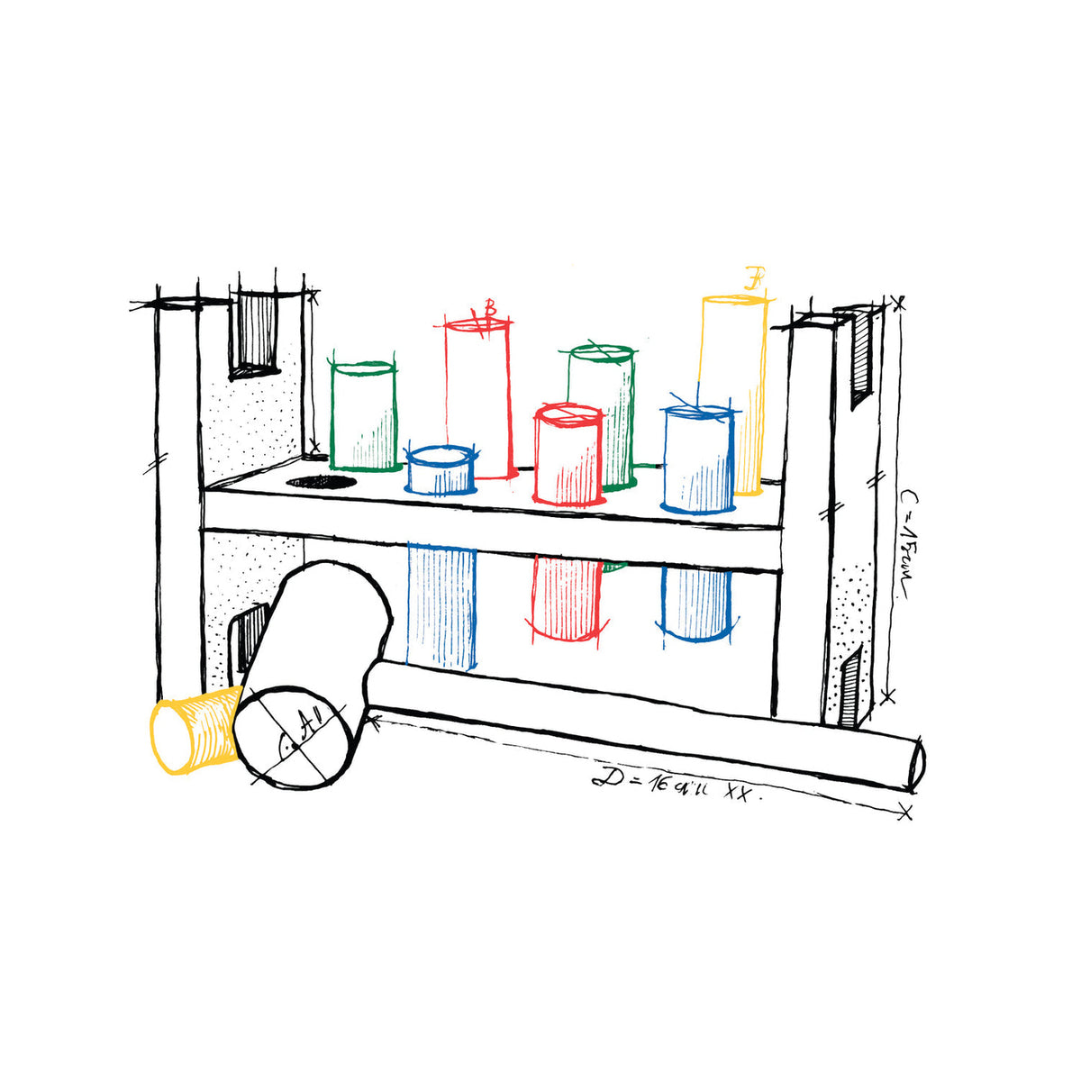 POUND-A-PEG | RAINBOW | — BY WOODEN STORY®