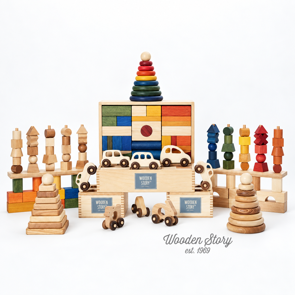 HORIZONTAL STACKING TOY | — BY WOODEN STORY®