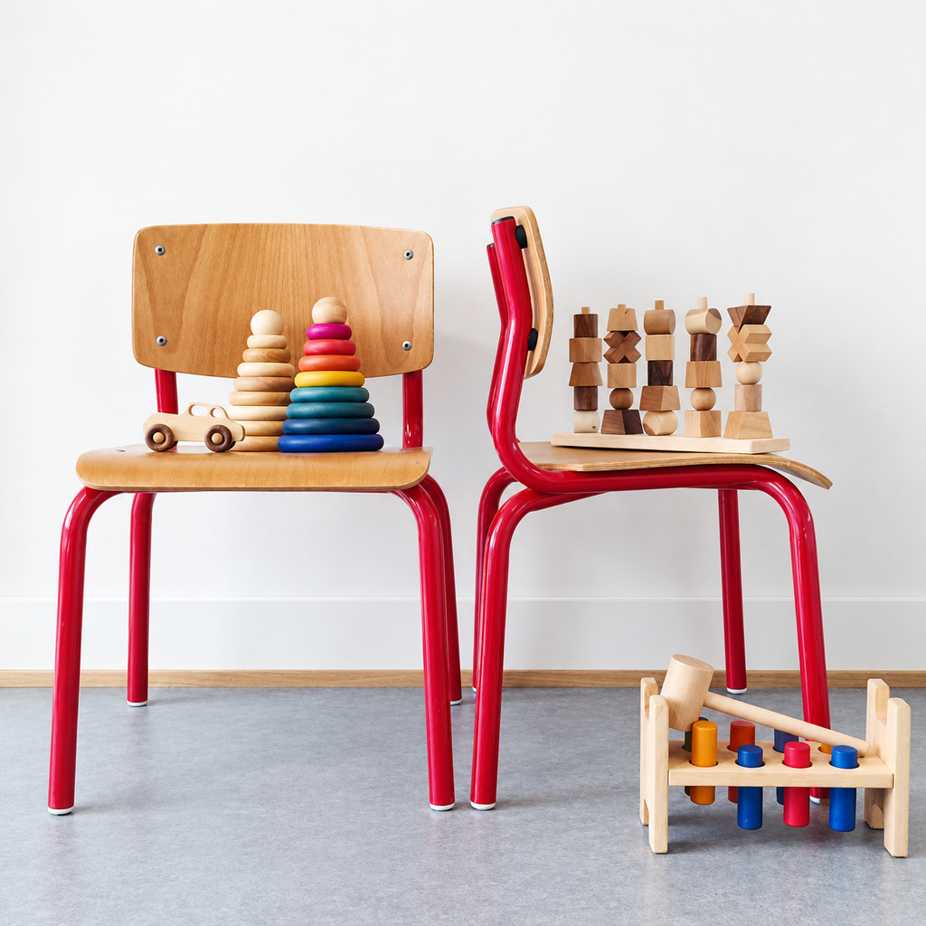NATURAL STACKING TOY | MONTESSORI | — BY WOODEN STORY®